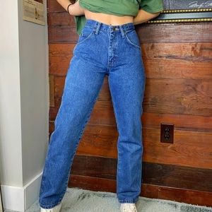 SOLD High Waisted Straight Leg Wrangler Jeans